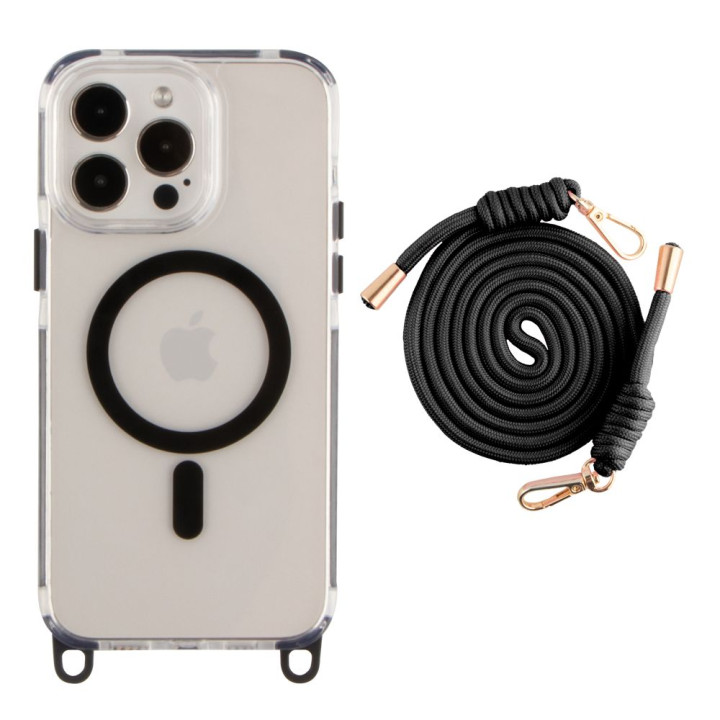Чохол TPU+PC LanyardCase with MagSafe для iPhone 16 Pro Max