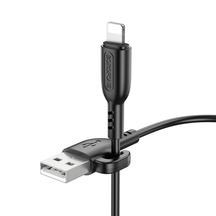 USB Кабель Borofone BX91 Lightning 2.4A 1m, Black