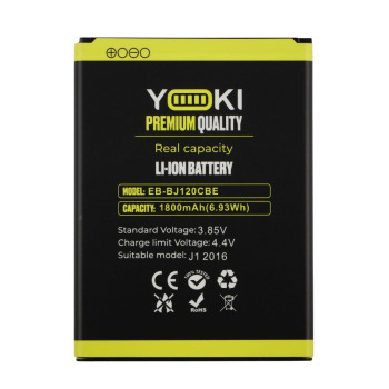 Акумулятор Yoki EB-BJ120CBE для Samsung Galaxy J1 2016 1800mAh