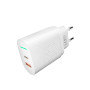 Сетевое зарядное устройство YOKI Led Series YK-20 USB QC3.0 / Type-C PD20W, White