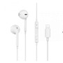 Проводные наушники-гарнитура Celebrat G17 Llightning, White