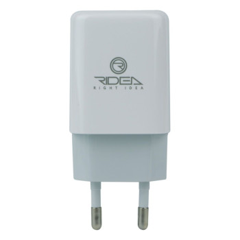 Мережевий зарядний пристрій Ridea RW-21011 Element Duo 2USB 2.1 A без кабелю, White