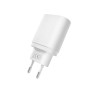 Сетевое зарядное устройство YOKI Led Series YK-20 USB QC3.0 / Type-C PD20W, White