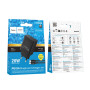Мережевий зарядний зристрій Hoco CS93A Type-C PD20W / QC3.0 with cable, Black