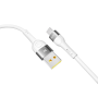 USB Data-кабель Ridea RC-XS51 X-Silicone 3A MicroUSB 1.2m, White