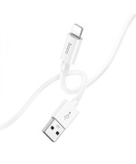 Data-кабель USB Hoco X87 Magic silicone Lightning 2,4A 1m, White