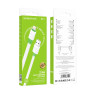 Data-кабель USB Borofone BX89 Union Lightning 2.4A 1m, White-green