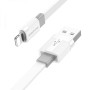 Data-кабель USB Borofone BX89 Union Lightning 2.4A 1m, White-green
