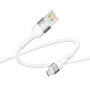 USB Data-кабель Ridea RC-XS51 X-Silicone 3A MicroUSB 1.2m, White