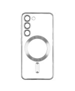 Чехол накладка TPU Metallic Full Camera with Magsafe для Samsung Galaxy S21 FE