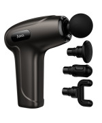 Перкусійний масажер для тіла з LED-дисплеєм Hoco HP51 3600mAh, Grey