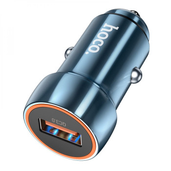Автомобільний зарядний пристрій Hoco Z46 18W QC3.0, Sapphire blue