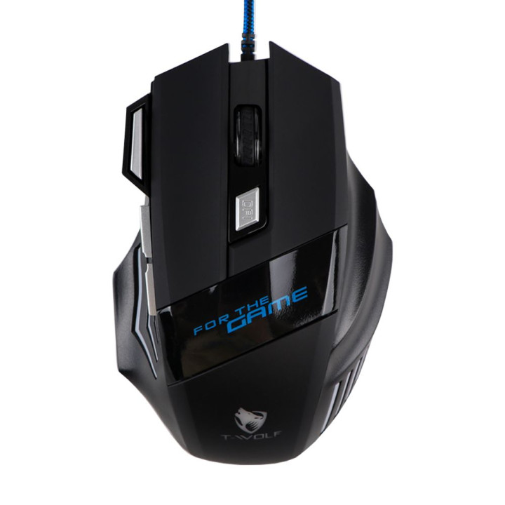 Ігрова USB миша TWolf M1 1.4m, Black
