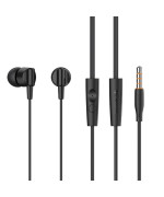 Вакуумные проводные наушники Celebrat G35 1.2м, Black