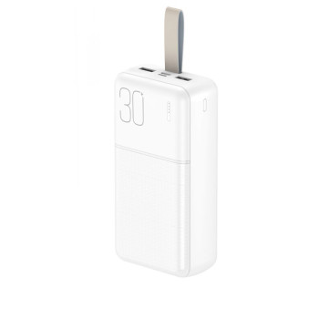 Портативна батарея Power Bank XO PR199 Light Display 30000 mAh, White