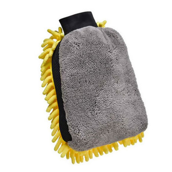 Рукавичка з мікрофібри 19*26см для автомобіля, Yellow