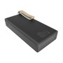 Внешный аккумулятор Power Bank Ridea RP-D20L Phoenix20 10W с фонариком 20000mAh, Black
