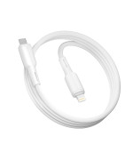USB Data-кабель Ridea RC-CO10 CommonPro PD20W 3A Type-C to Lightning 1m, White