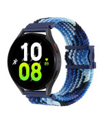 Ремешок Nylon 20mm Elastic Adjustment для Samsung / Amazfit / Huawei, Colorful Blue