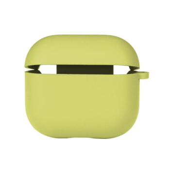 Чохол-футляр для навушників Silicone Case with microfibra для Airpods 4, Flash