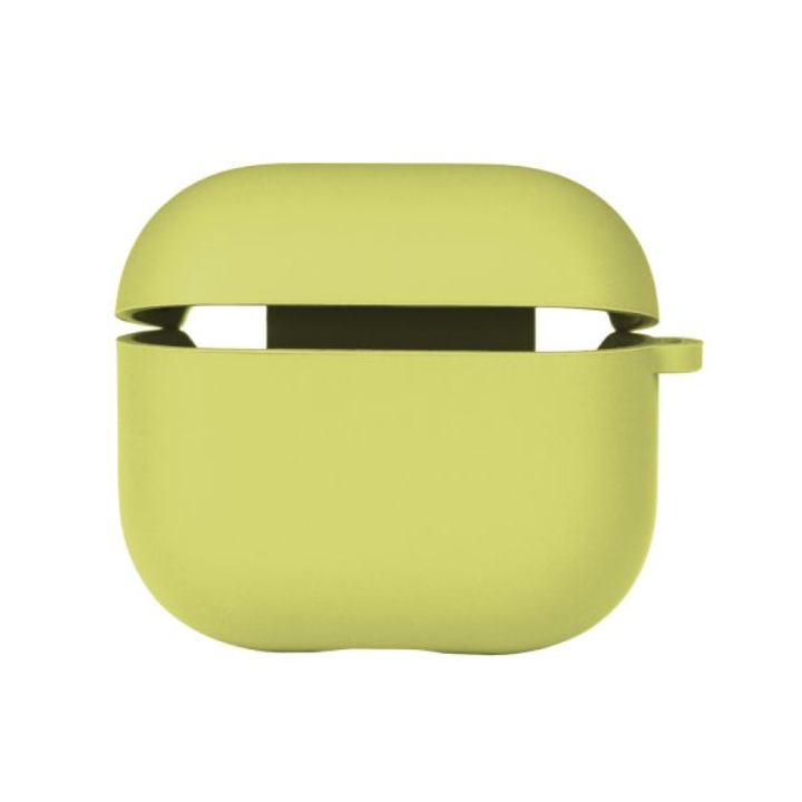 Чохол-футляр для навушників Silicone Case with microfibra для Airpods 4, Flash