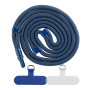 Шнурок для чохла з карабіном на шию 150 cm, Dark Blue