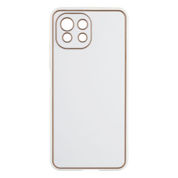 Чохол-накладка Leather Gold with Frame without Logo для Xiaomi Mi 11 Lite