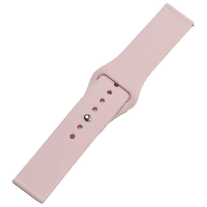 Ремешок Silicone 20mm Original Button Design для Samsung / Amazfit / Huawei, Pink Sand