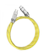 Data-кабель Hoco U113 Solid Silicone 100W Type-C to Type-C 1m, Gold