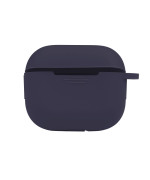 Чехол-футляр для наушников Silicone Case with hook для Airpods 4, Dark blue