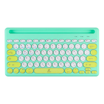 Клавіатура бездротова JEQANG JB-333 dual-model charging, Green