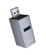 USB - хаб адаптер Hoco HB54 USB to USB3.0 / 2USB2.0, Grey