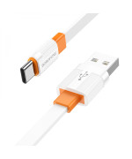 Data-кабель USB Borofone BX89 Union Type-C 3A 1m, White-orange
