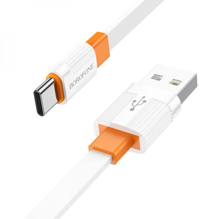 Data-кабель USB Borofone BX89 Union Type-C 3A 1m, White-orange