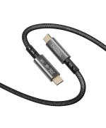 Data - кабель YOKI PO73 POWER PRO Type-C to Type-C 100W 2m, Black