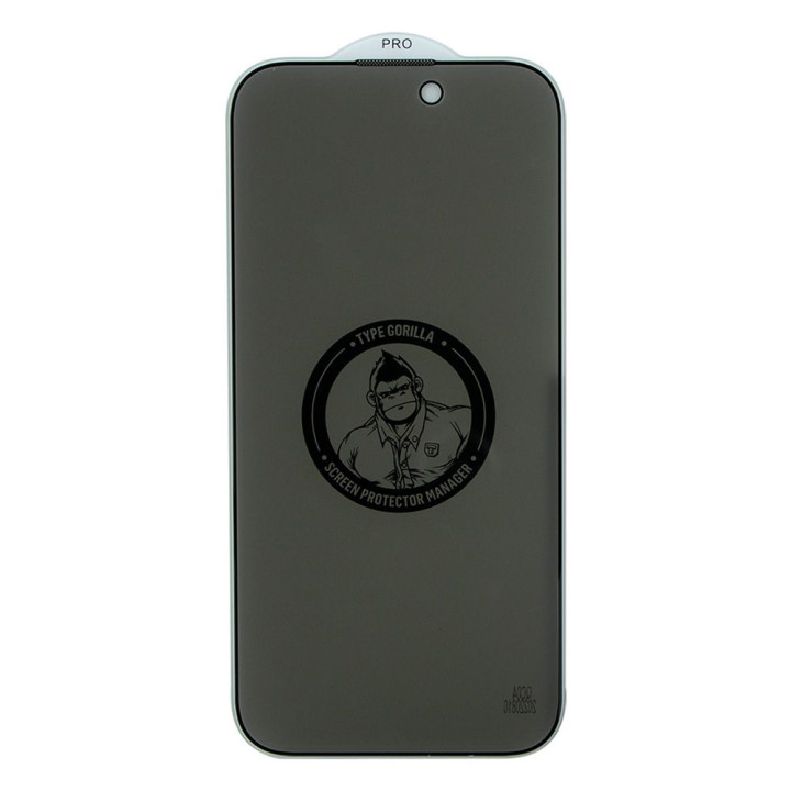 Захисне скло Type Gorilla 0.33мм 2.5D HD Anti-Peep NPT14 для Apple iPhone 13 / 13 Pro / 14, Black