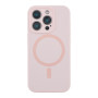 Чохол - накладка Silicone Case Full Camera with Magsafe для iPhone 15 Pro pink
