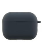 Чехол - футляр Silicone Case with microfibra для Airpods Pro 3, Dark blue