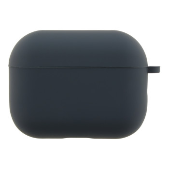 Чехол - футляр Silicone Case with microfibra для Airpods Pro 3, Dark blue