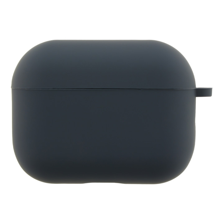 Чехол - футляр Silicone Case with microfibra для Airpods Pro 3, Dark blue