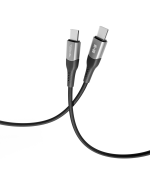 Data-кабель Ridea RC-US42 UltraStrong Type-C to Type-C 60W 2m, Black