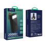 Внешный аккумулятор Power Bank Ridea RP-D20L Phoenix20 10W с фонариком 20000mAh, Black