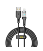 Data - кабель YOKI CYBER YK-CY23 USB to Lightning 12W 2m, Black