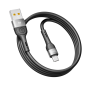 USB Data-кабель Ridea RC-XS51 X-Silicone 3A MicroUSB 1.2m, Black