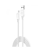 USB кабель XO NB235 Zebra series Braided 2.4A micro USB, White