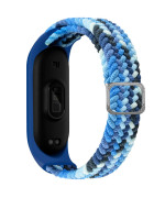 Ремінець для Xiaomi Mi Band 3 / 4 / 5 / 6 / 7 Elastic adjustment, Colorful Blue