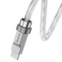 USB Кабель Hoco U113 Solid Silicone Type-C to Type-C 1m, Silver