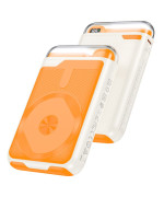 Портативная мобильная батарея Power Bank Borofone BJ69 PD20W magnetic digital display 10000mAh, Orange - Сream