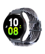 Ремешок Nylon 22mm Elastic Adjustment для Samsung / Amazfit / Huawei, Colorful Grey