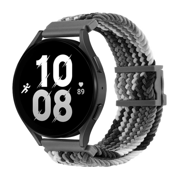 Ремінець Nylon 22mm Elastic Adjustment для Samsung / Amazfit / Huawei, Colorful Grey